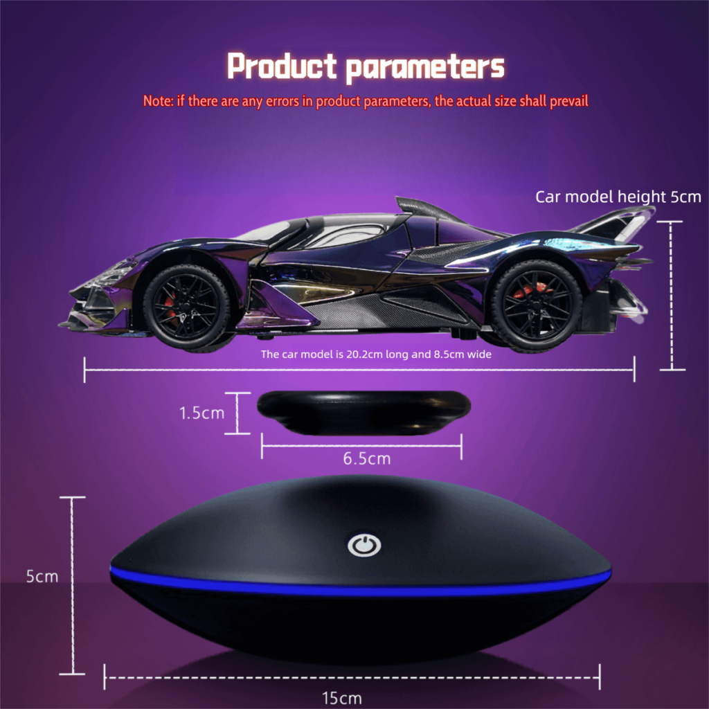 Glow Magnetic Levitation Base & Supercar Model