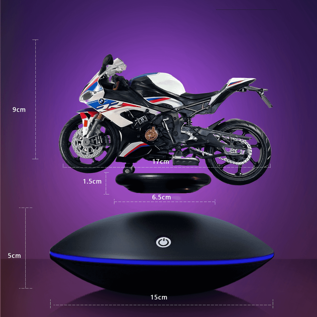 Glow Magnetic Levitation Base & Supercar Model - Image 10